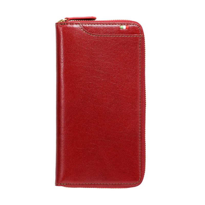 MILAGRO・イタリアンレザー スマート ギャルソンウォレット・バーガンディ