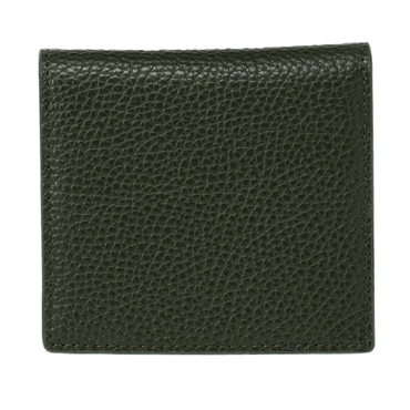 piatto イタリアンシュリンクレザー・薄型コンパクト財布・オリーブ