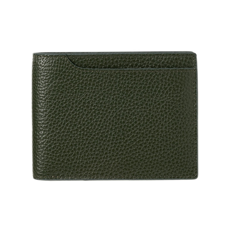 MILAGRO・イタリアンシュリンクレザー・2つ折り財布・オリーブ