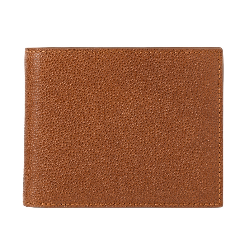 MILAGRO 英国C. F. Stead社製レザー・二つ折り財布 小銭入れ付き・ブラウン