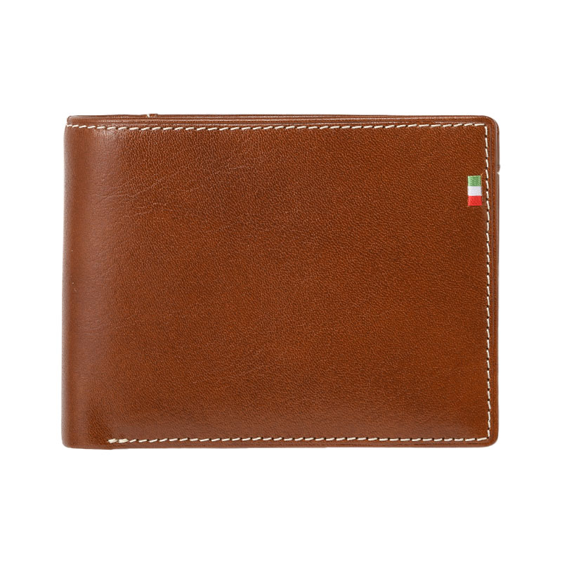 MILAGRO タンポナートレザー・2つ折り財布 ボックス小銭入れ付き・ブラック