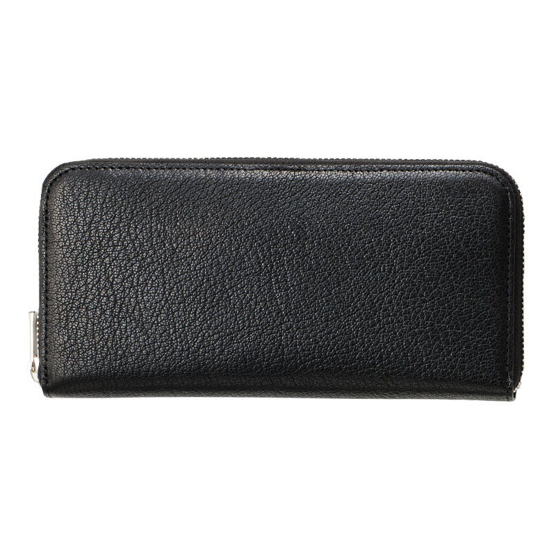 MILAGRO 姫路産ヌメゴート・ラウンドファスナー長財布・ブラック