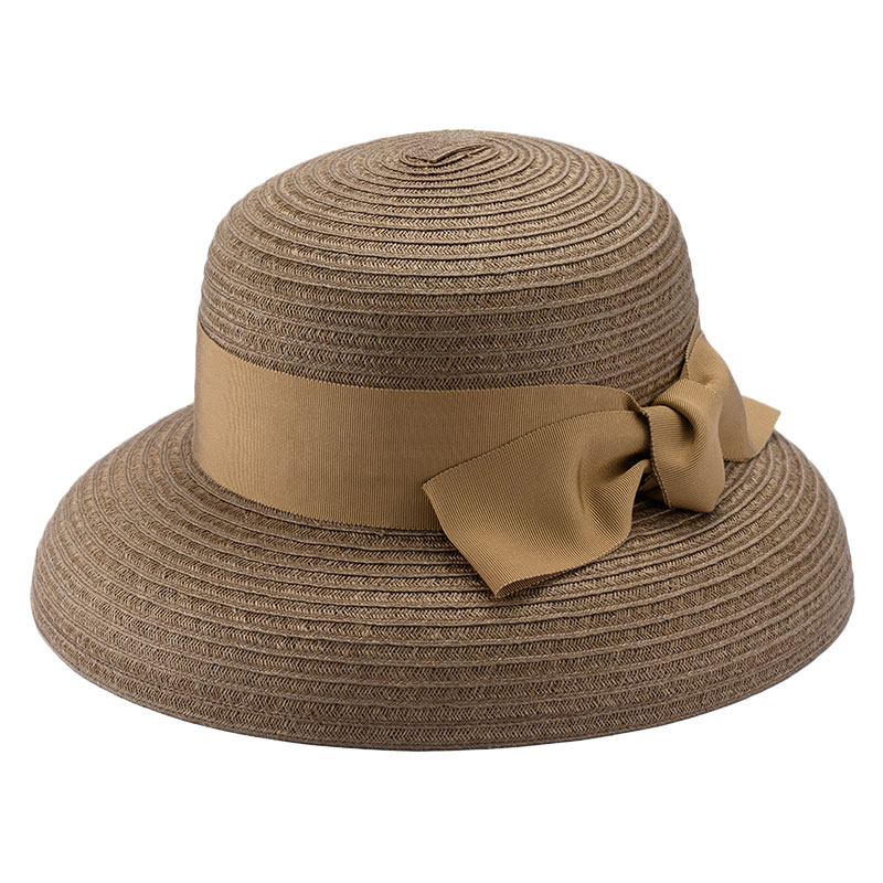 岡本帽子 マニラ麻・カサブランカ・ブラウン