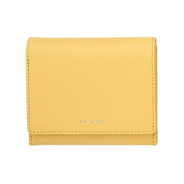 MILAGRO シュリンクレザー・ギャルソン2つ折り財布・イエロー