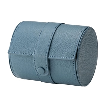 MILAGRO シュリンクレザー・ネクタイ＆時計ケース・サックスブルー