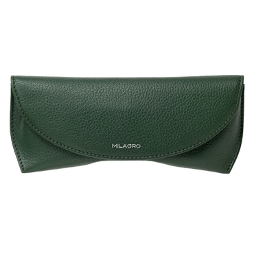 MILAGRO シュリンクレザー・眼鏡ケース・グリーン