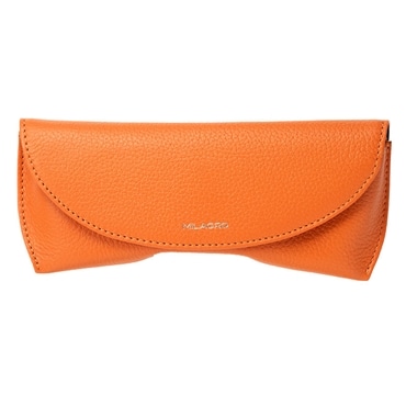 MILAGRO シュリンクレザー・眼鏡ケース・オレンジ