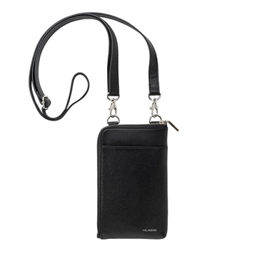 MILAGRO シュリンクレザー・携帯ウォレット・ブラック