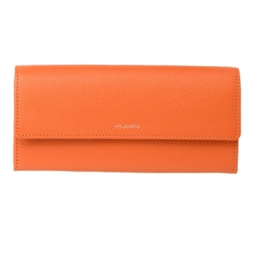MILAGRO シュリンクレザー・ギャルソン長財布・オレンジ