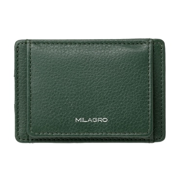 MILAGRO シュリンクレザー・薄型コイン＆パスケース・グリーン