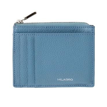 MILAGRO シュリンクレザー・フラグメントケース・サックスブルー