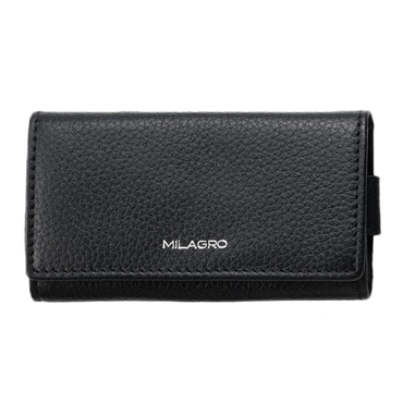 MILAGRO シュリンクレザー・4連キーケース・ブラック
