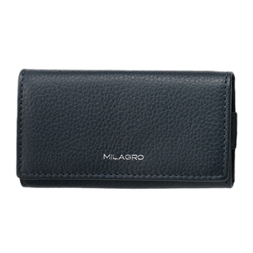 MILAGRO シュリンクレザー・4連キーケース・ネイビー