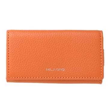 MILAGRO シュリンクレザー・4連キーケース・オレンジ