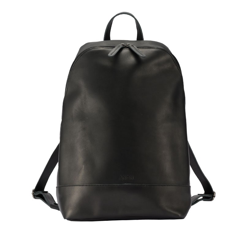 ANON ナチュラルレザー・バックパック・ブラック