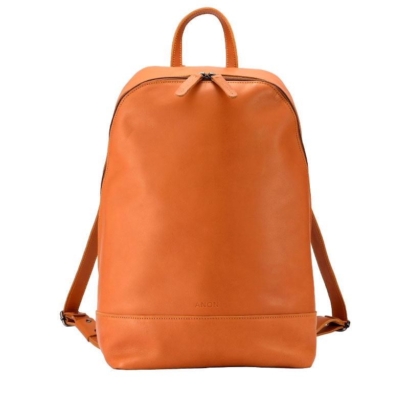 ANON ナチュラルレザー・バックパック・コニャック