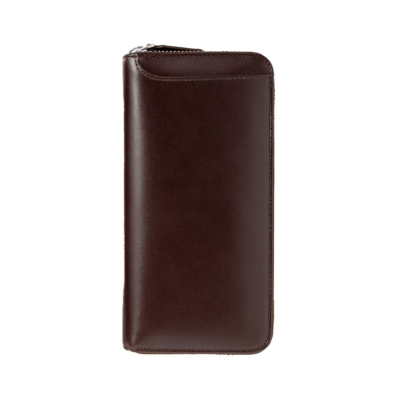 MILAGRO エチオピアンシープ ラウンドジップ長財布・ダークブラウン