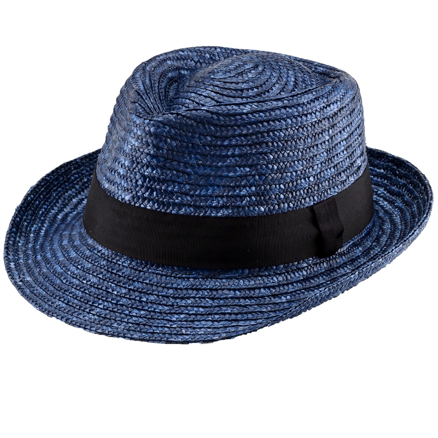 田中帽子店 Noah（ノア）麦わら 中折れハット・ネイビー LL
