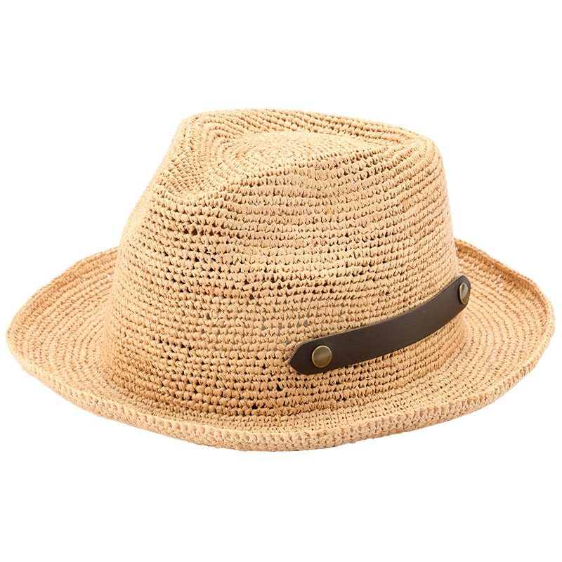 田中帽子店 Paulo2（ポーロ2）ラフィア 中折れ帽子・L