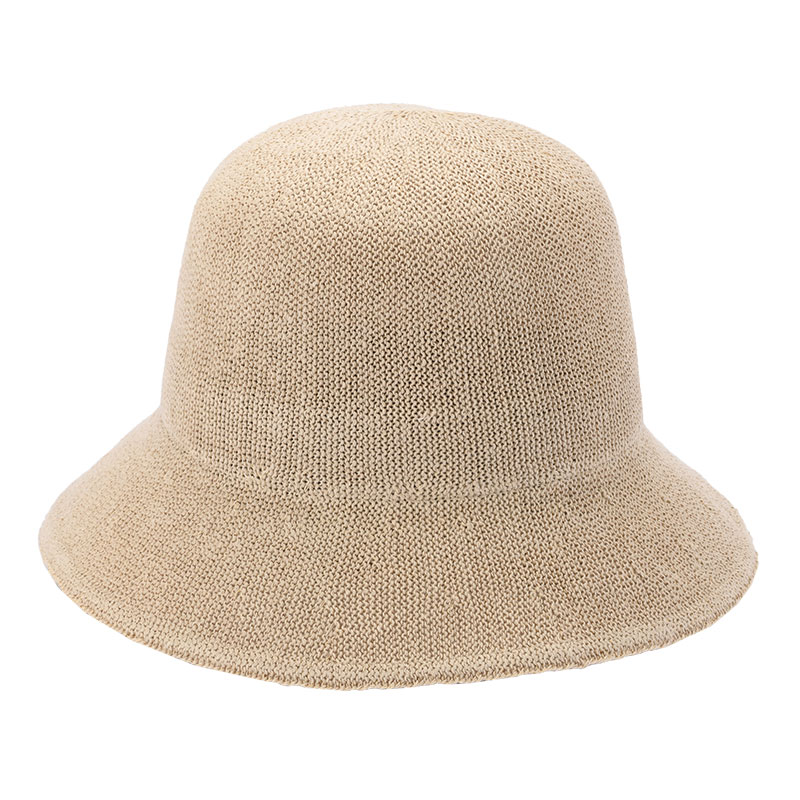 YOKOI BERET HIMARI(ヒマリ) たためる麻混クロッシェ・ベージュ