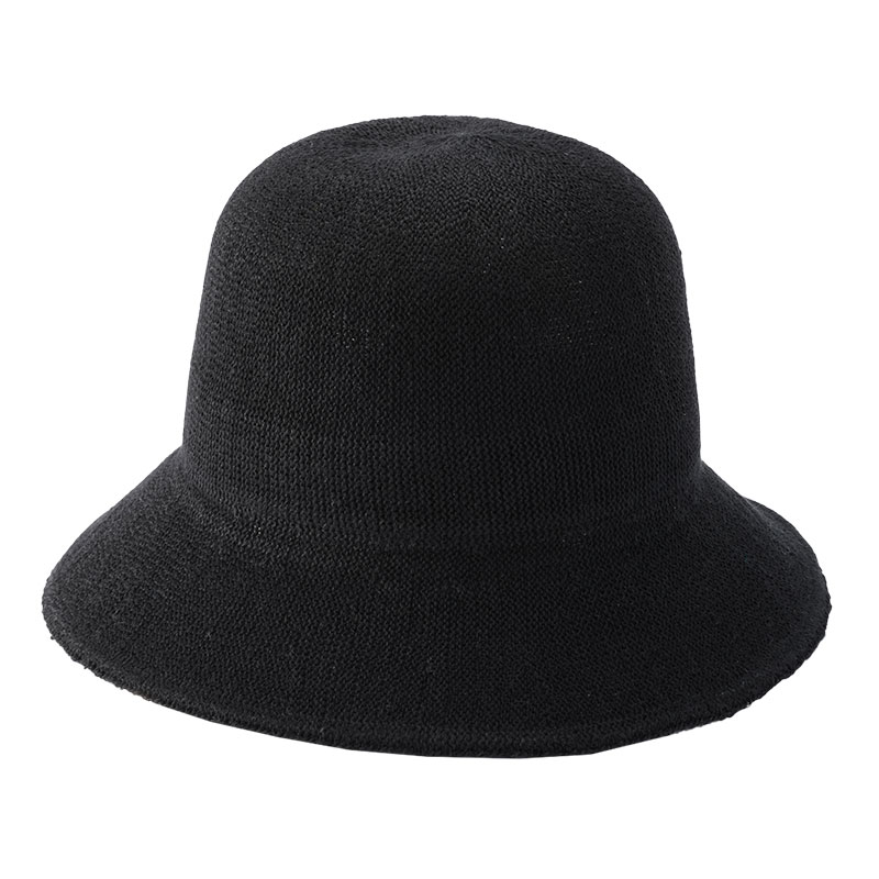 YOKOI BERET HIMARI(ヒマリ) たためる麻混クロッシェ・ブラック