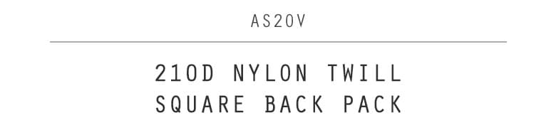 AS2OV アッソブ バックパック リュックサック 121600