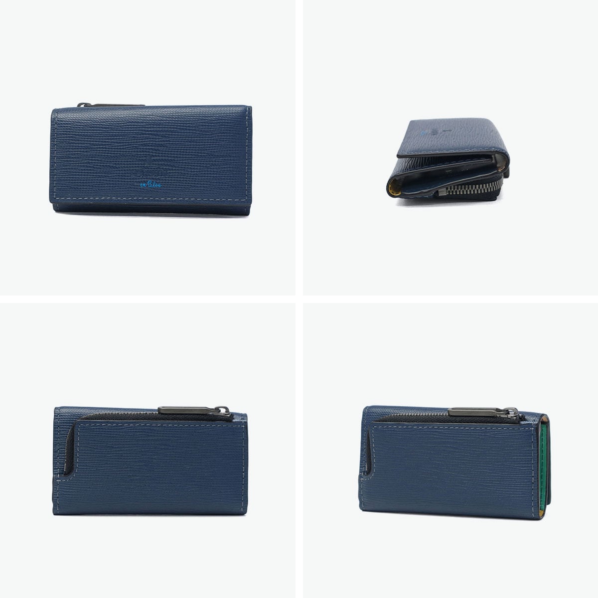 ランバン オン ブルー キーケース メンズ 本革 革 小銭入れ おしゃれ LANVIN en Bleu ブランド レザー 小銭入れ 小銭入れ付き コインケース 一体型 コンパクト キー 鍵 軽量 スタンパ 522601 コン