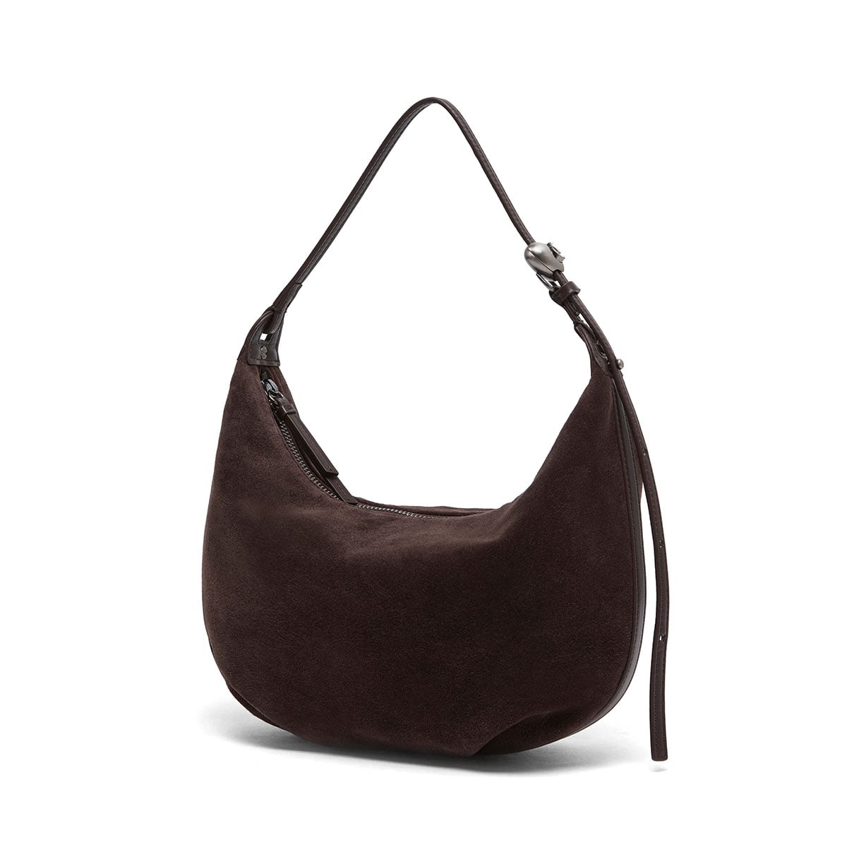 アーカイブエプク トートバッグ レディース ファスナー付き Archivepke 軽量 小さめ ホーボーバッグ ハーフムーン 本革 革 レザー 羊革 ハンドバッグ スエード 肩掛け 大人 おしゃれ 軽い A5 Luv moon bag (Suede) OVBAX25012 Suedebrown