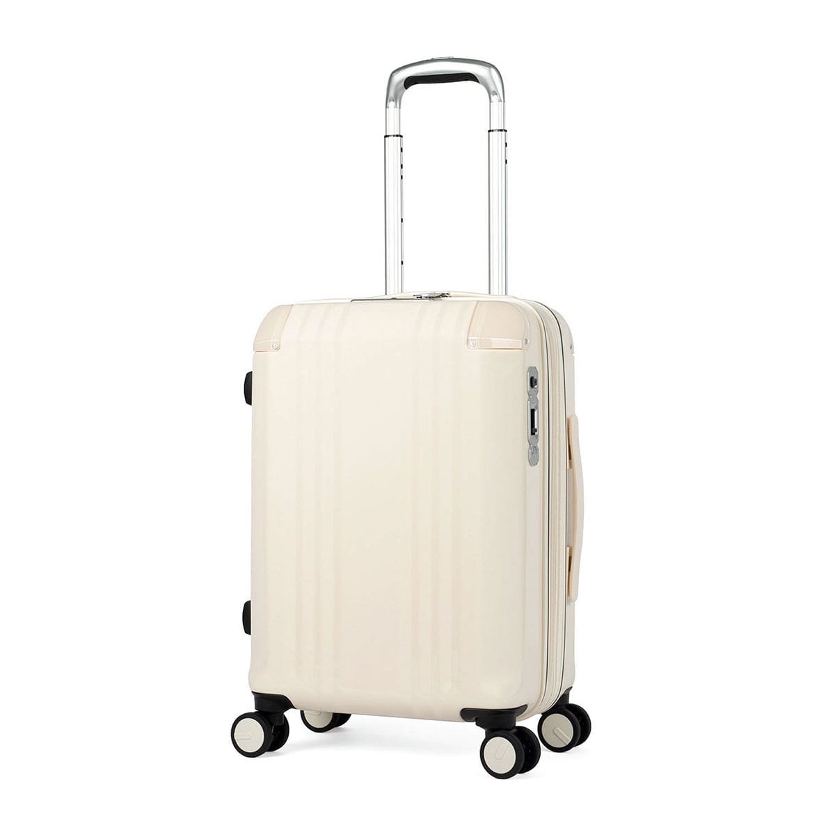 アジアラゲージ スーツケース 機内持ち込み Asia Luggage 拡張 拡張機能 軽量 ストッパー かわいい おしゃれ シンプル キャリーケース 静音 TSロック 34L 40L 3泊 4泊 デカかるEdge 拡張タイプ 34+6L ALI-089-18W バニラ