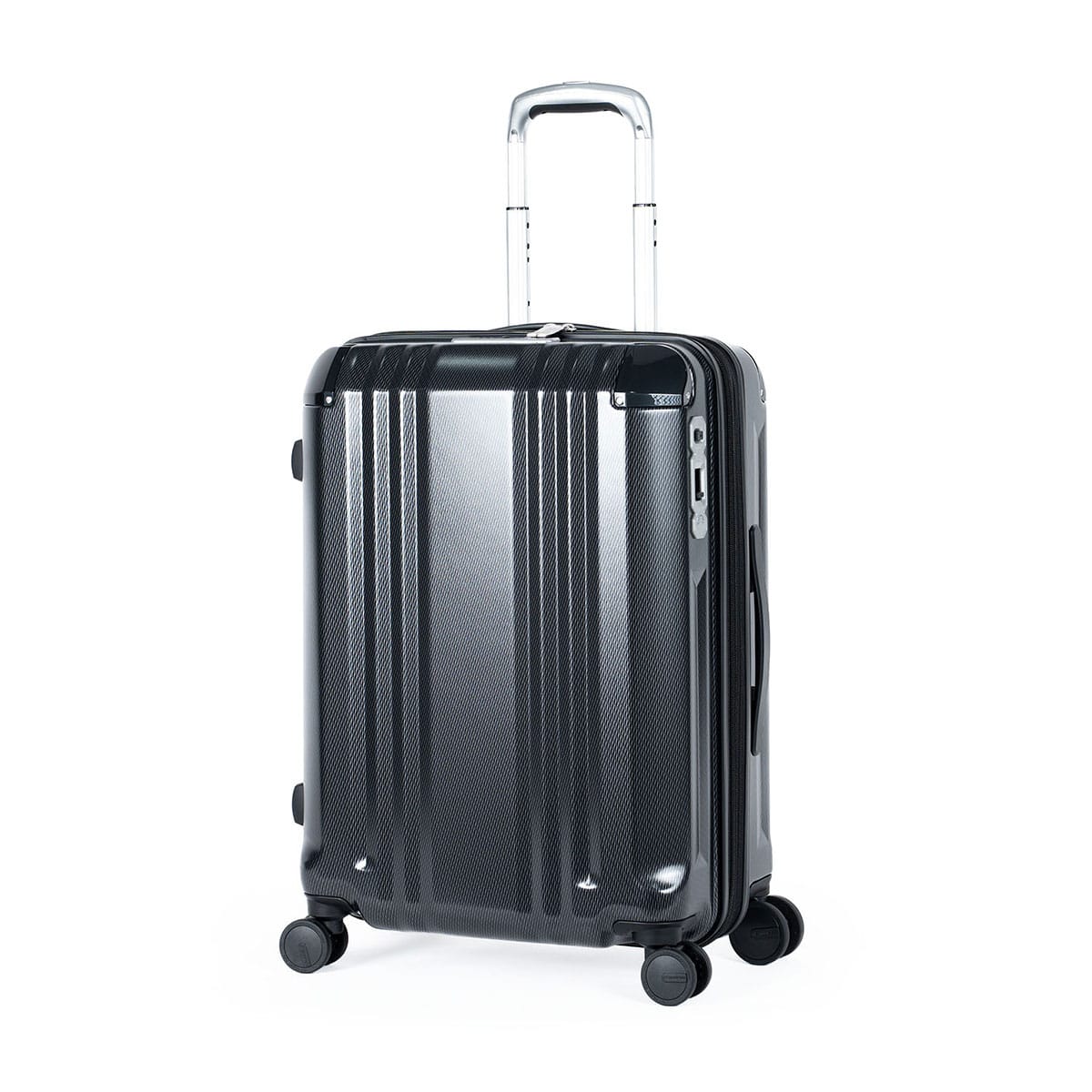 アジアラゲージ スーツケース Mサイズ Asia Luggage 拡張 拡張機能 軽量 軽い ストッパー かわいい シンプル キャリーケース 静音 TSロック 52L 60L 5泊 6泊 デカかるEdge 拡張タイプ 52+8L ALI-089-22W ウェーブブラック