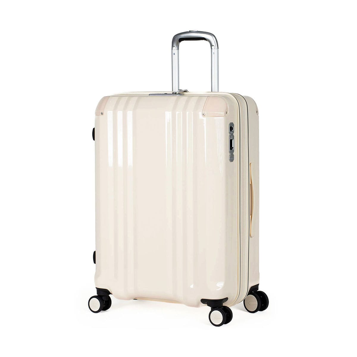 アジアラゲージ スーツケース Lサイズ Asia Luggage 拡張 拡張機能 大容量 大きめ 軽量 軽い かわいい キャリーケース 静音 TSロック 70L 82L 6泊 7泊 8泊 9泊 デカかるEdge 拡張タイプ 70+12L ALI-089-24W バニラ