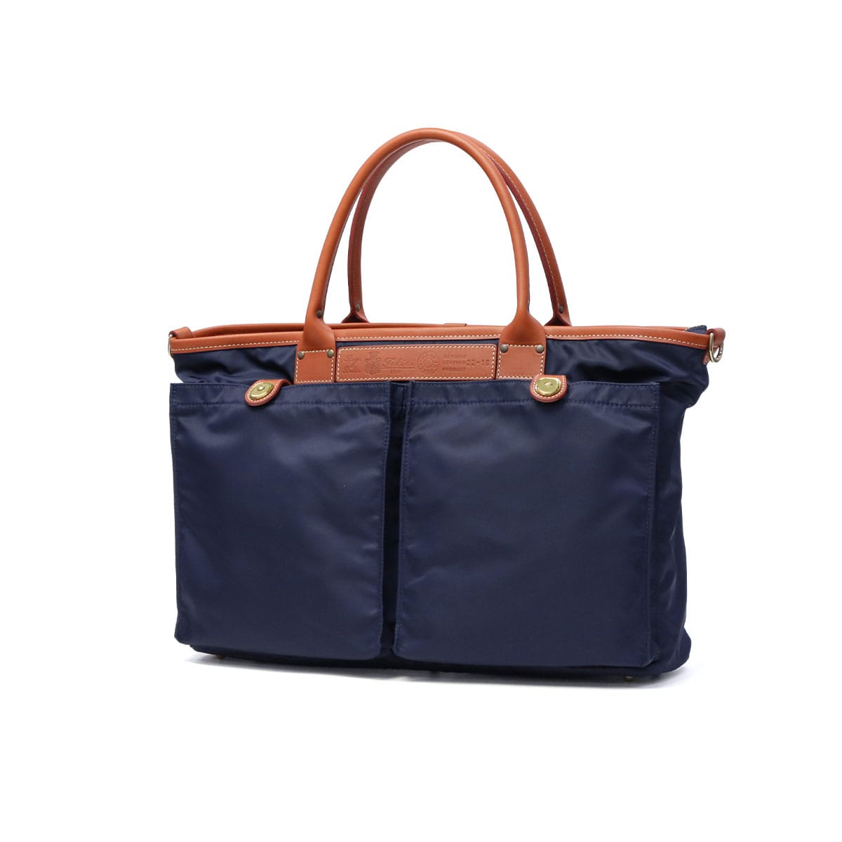 ネイビー×ライトブラウン