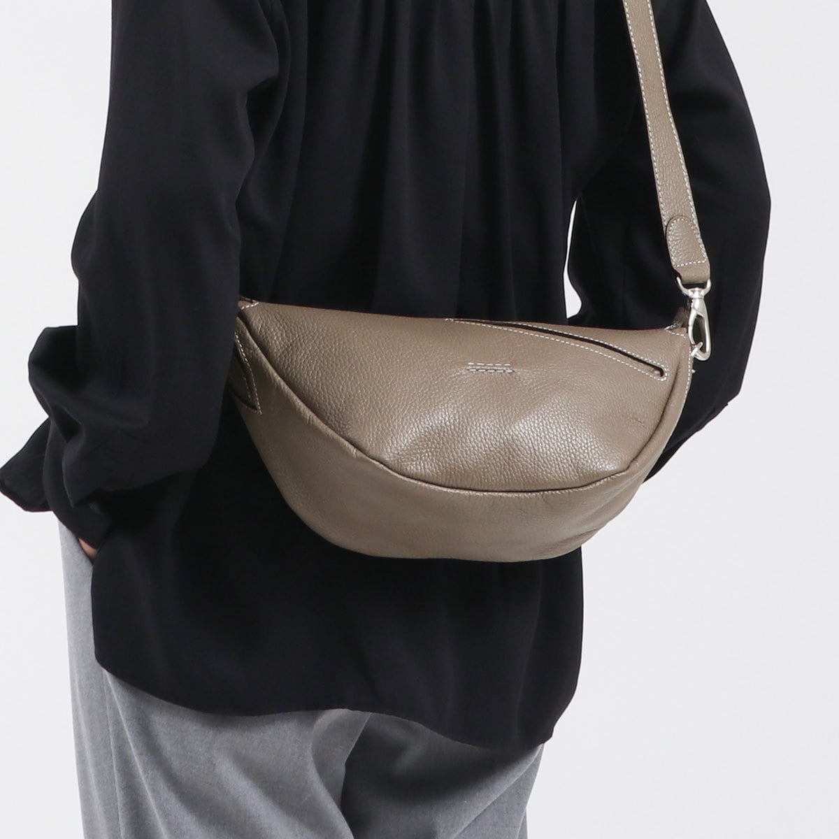 グレージュxダークブラウン