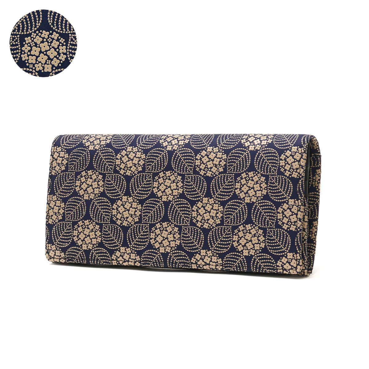 あじさい(紺x白)