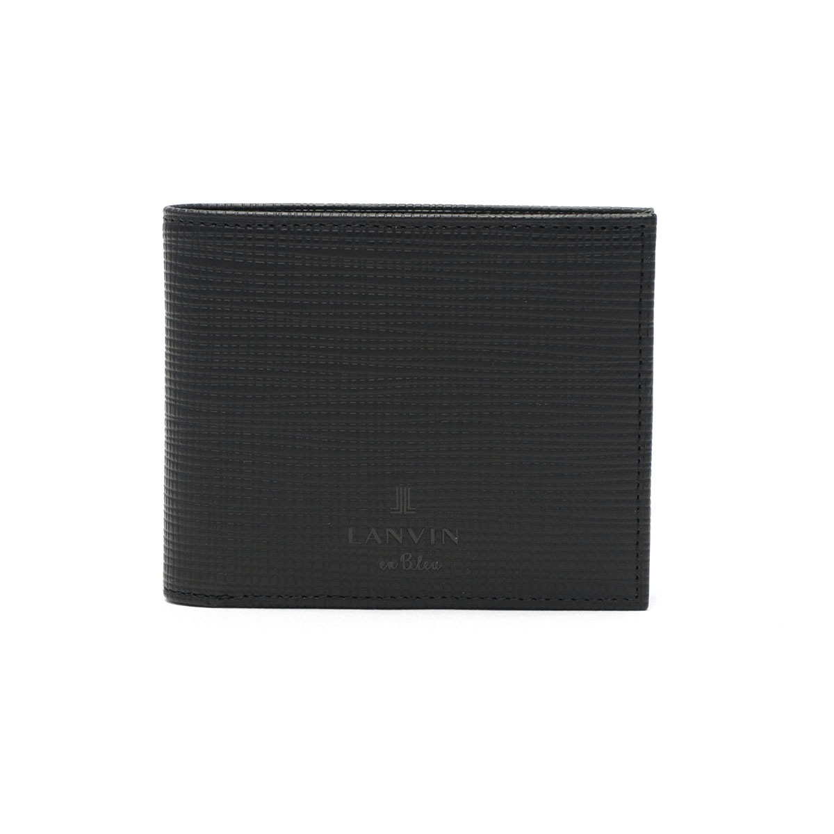 ランバン オン ブルー 二つ折り財布 メンズ 財布 小銭入れあり LANVIN en Bleu ブランド 大人 上品 コンパクト 軽量 二つ折り 二つ折 革財布 小さめ 高級感 レザー 本革 革 おしゃれ プレゼント ゼブダ 529614 クロ