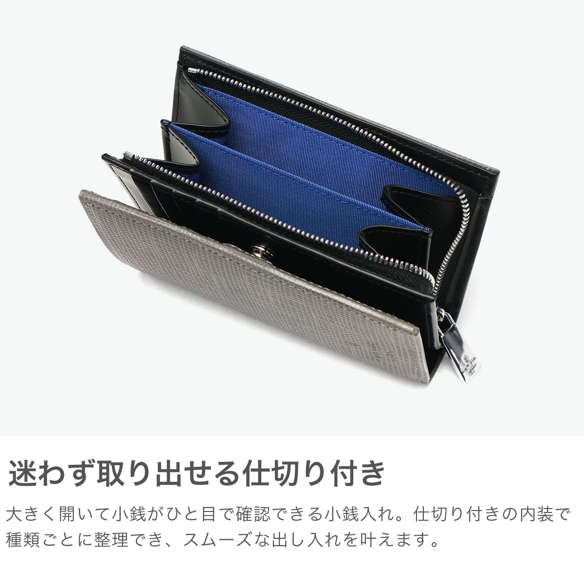 ランバン オン ブルー 二つ折り財布 メンズ ブランド LANVIN en Bleu 財布 小銭入れあり シンプル 二つ折り 二つ折 本革 牛革 革 レザー 大容量 ブラック 黒 グレー 白 青 おしゃれ 上品 ゼブダ 529615 クロ