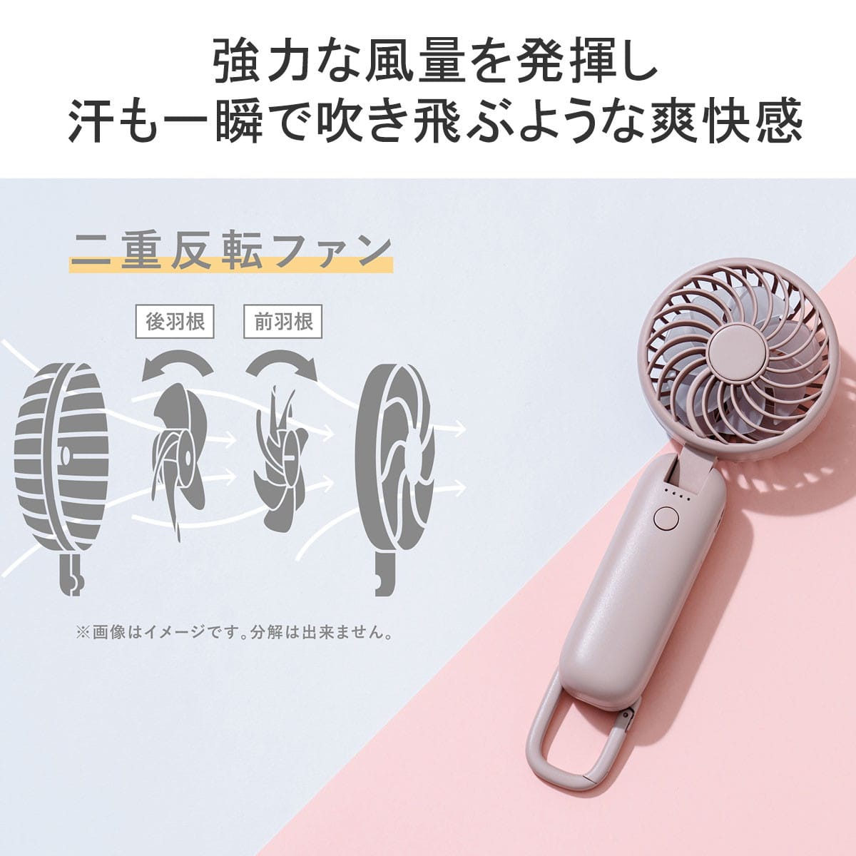 正規品1年保証 ライフオンプロダクツ ハンディファン 首かけ Life on
