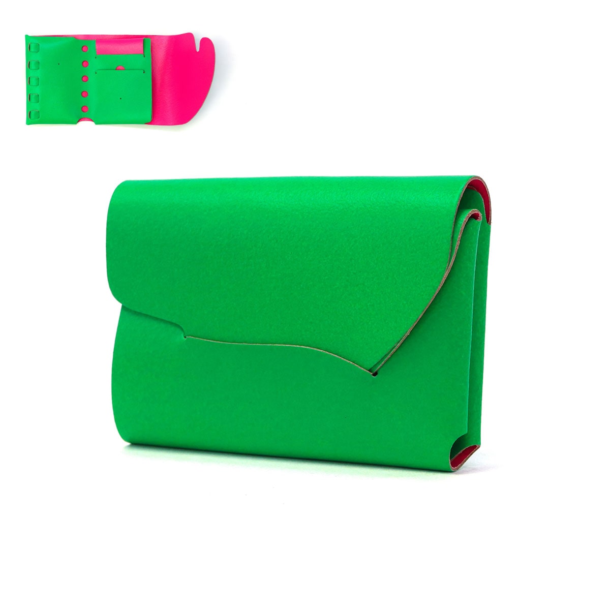 グリーン×ピンク