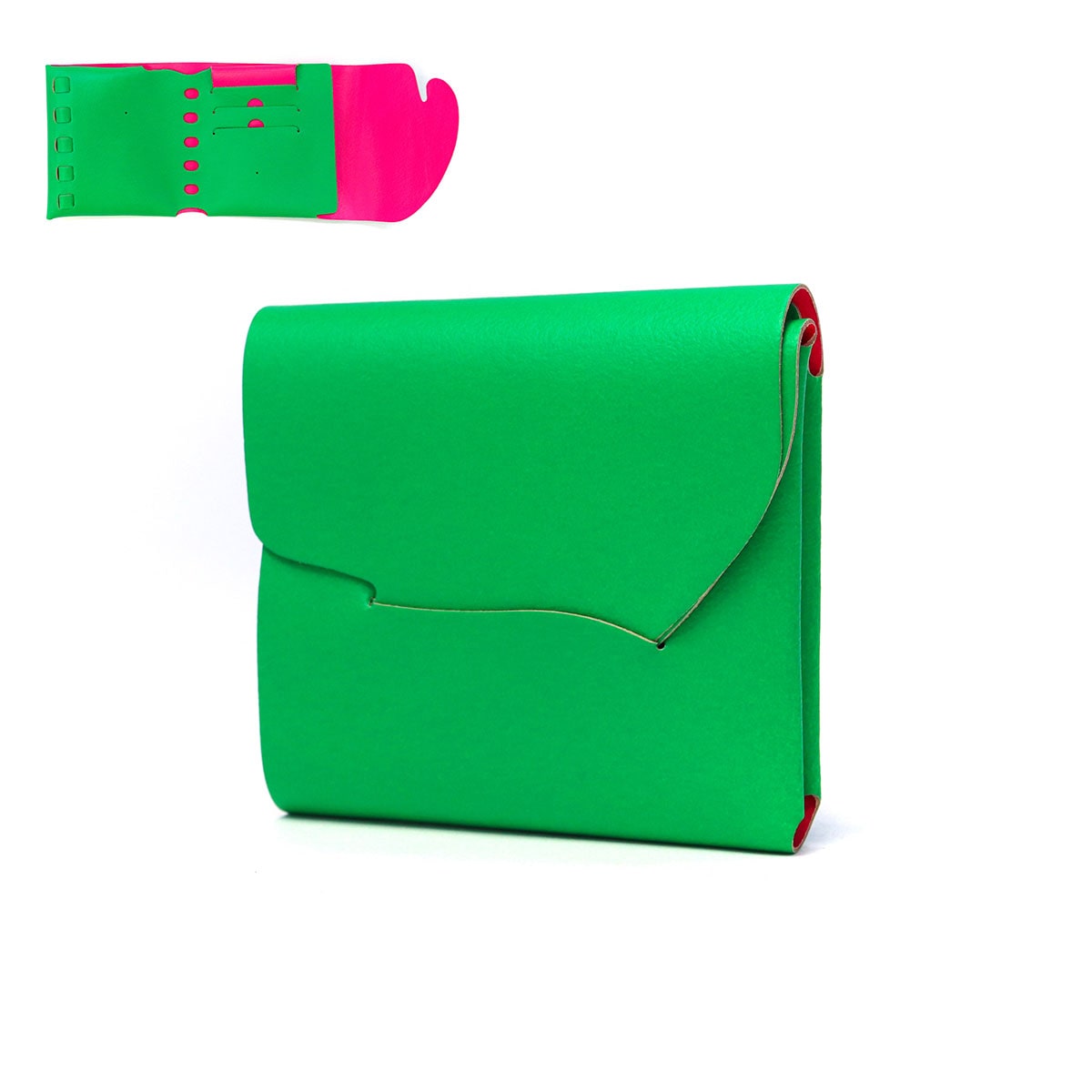 グリーン×ピンク