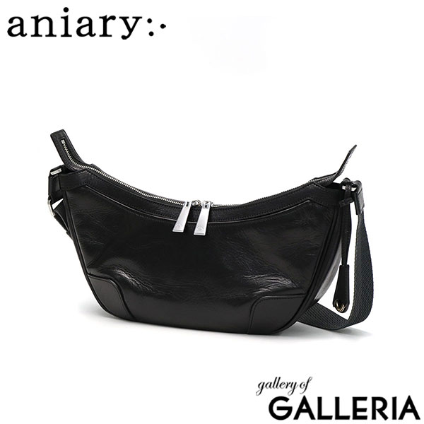正規取扱店 アニアリ ショルダーバッグ aniary Antique Leather アンティークレザー ショルダー バッグ 斜めがけ 小さめ 横型 軽量 本革 レザー 旅行 日本製 メンズ レディース 01-03007