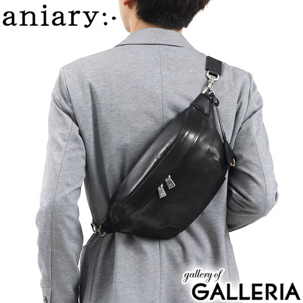 aniary アニアリ  ショルダー バッグ ボディバッグ 斜めがけ 本革 小さめ アンティークレザー AntiqueLeatherショルダーバッグ メンズ レディース 01-07003