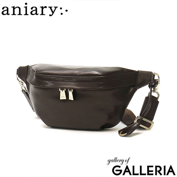aniary アニアリ  ショルダー バッグ ボディバッグ 斜めがけ 本革 小さめ アンティークレザー AntiqueLeatherショルダーバッグ メンズ レディース 01-07003