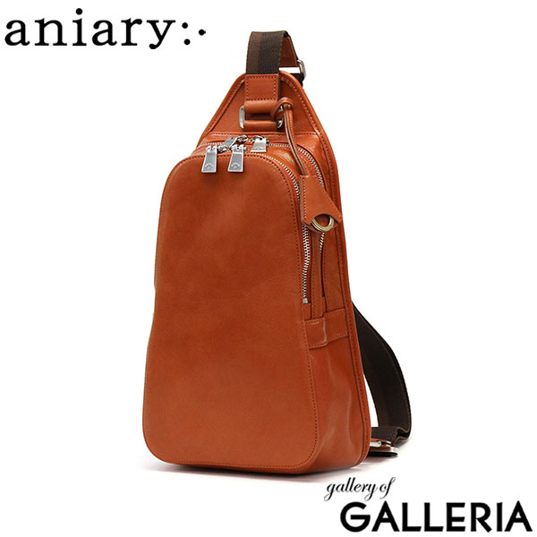 正規取扱店 アニアリ ボディバッグ aniary Antique Leather アンティークレザー ワンショルダーバッグ ショルダーバッグ 本革 縦型 斜めがけ 2層 小さめ 旅行 日本製 メンズ レディース 01-07004