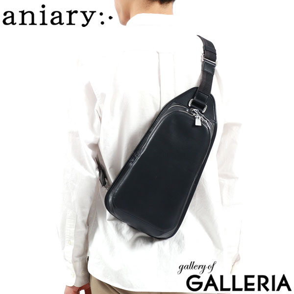 正規取扱店 アニアリ ボディバッグ aniary Antique Leather アンティークレザー ワンショルダーバッグ ショルダーバッグ 本革 縦型 斜めがけ 2層 小さめ 旅行 日本製 メンズ レディース 01-07004