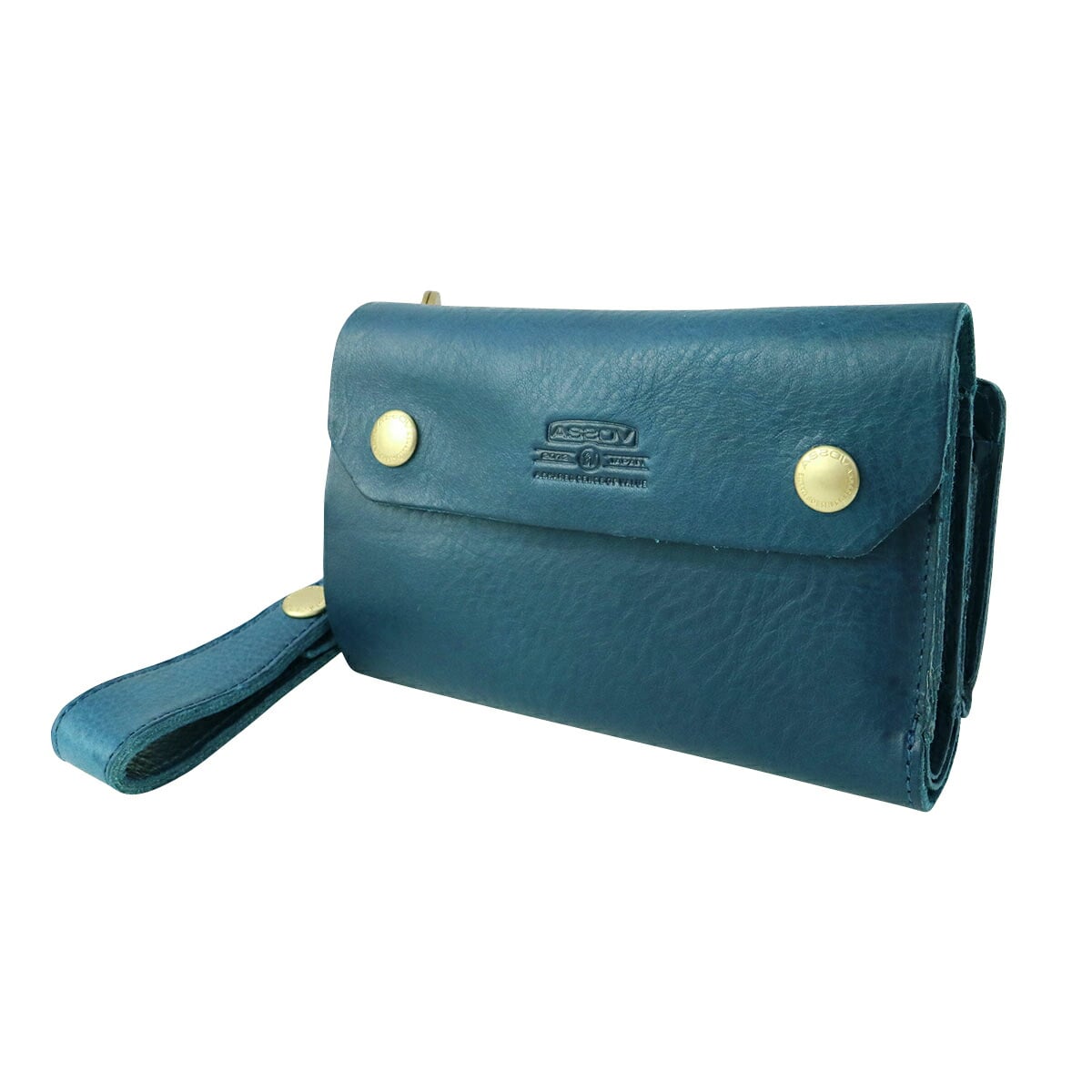 【正規品1年保証】アッソブ 財布 三つ折り財布 AS2OV レザー AS2OV OILED SHRINK LEATHER メンズ レディースASSOV101402