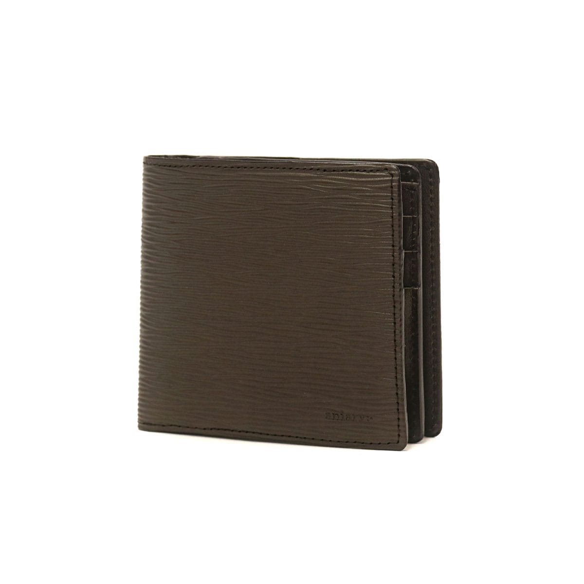 アニアリ 財布 aniary 革 二つ折り財布 ウェーブレザー Wave Leather 本革 メンズ レディース小銭入れあり16-20000