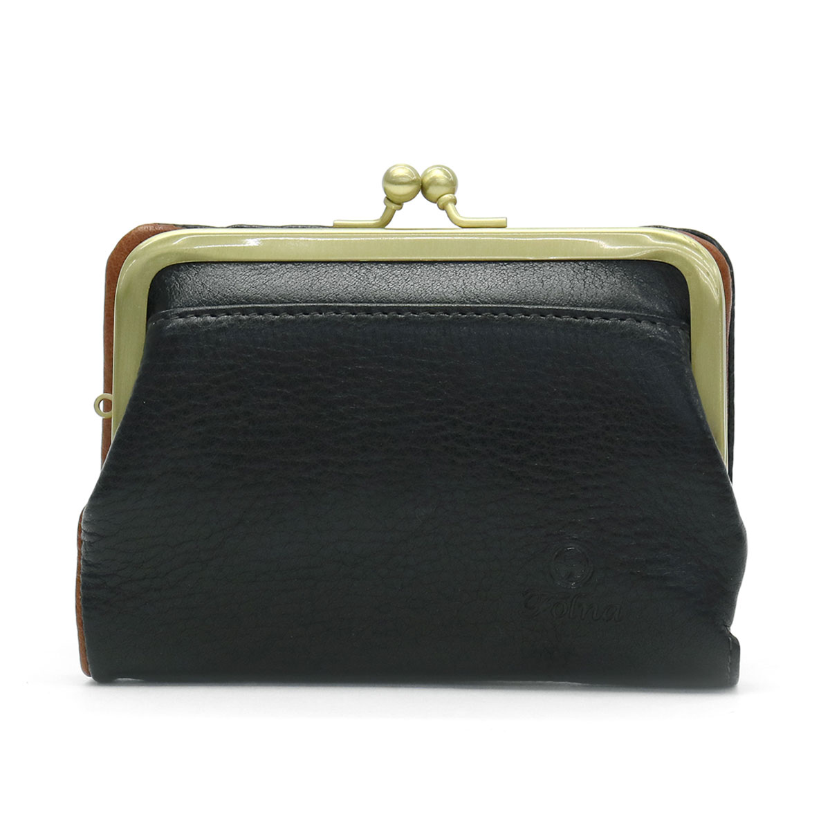 フォルナ お財布 Folna 二つ折り財布 ヌメオイルシュリンク財布 がま口 小銭入れ レディース 革 本革 2993666