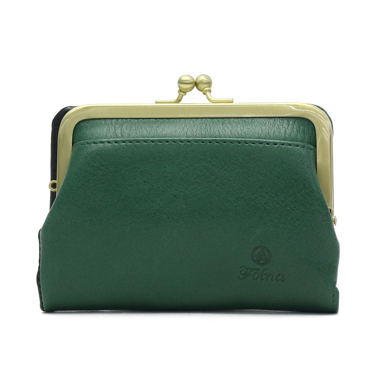 フォルナ お財布 Folna 二つ折り財布 ヌメオイルシュリンク財布 がま口 小銭入れ レディース 革 本革 2993666