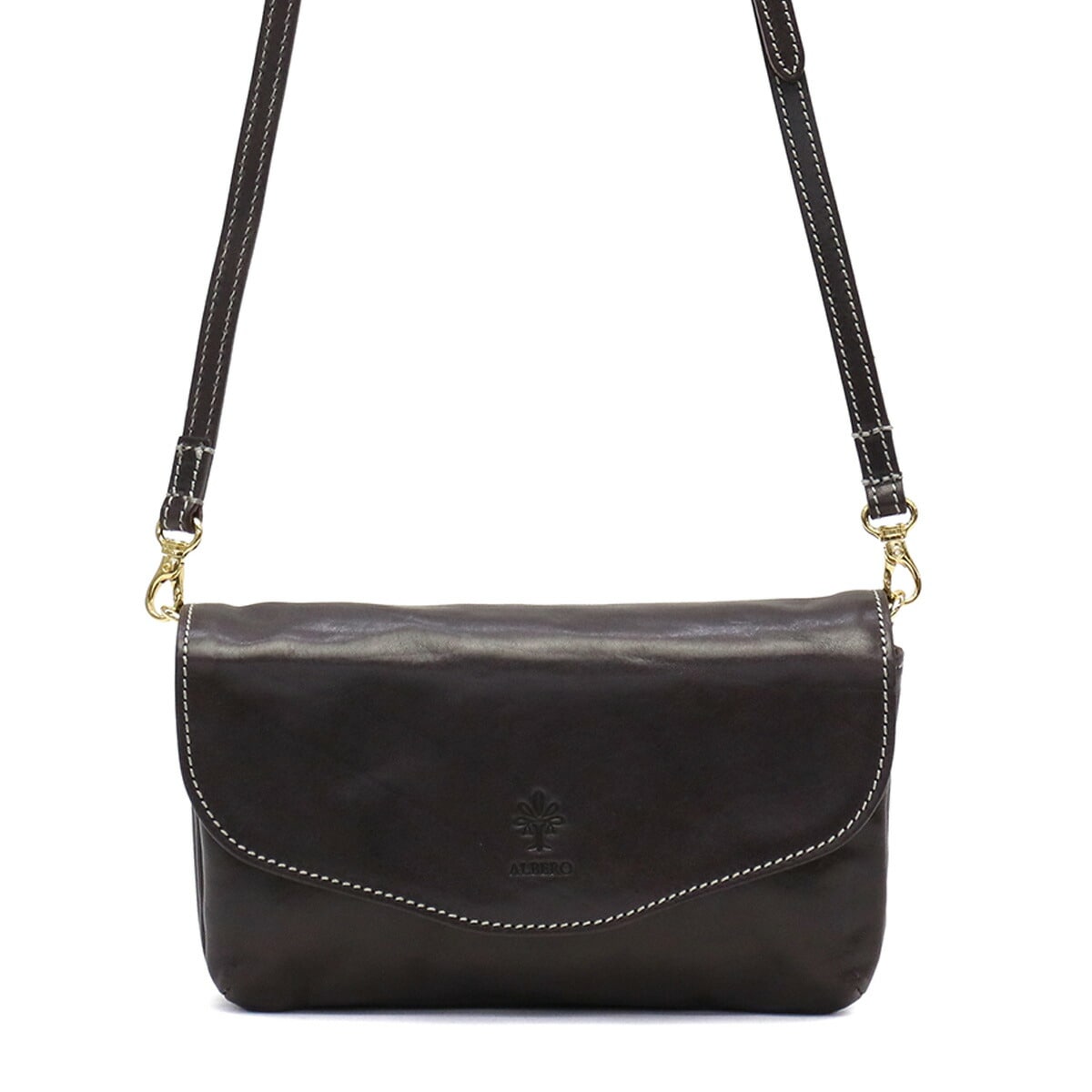アルベロ お財布ショルダー ALBERO お財布ポシェット 本革 PIERROT ピエロ 斜めがけ 小さめ ミニショルダーレディース 日本製 3915