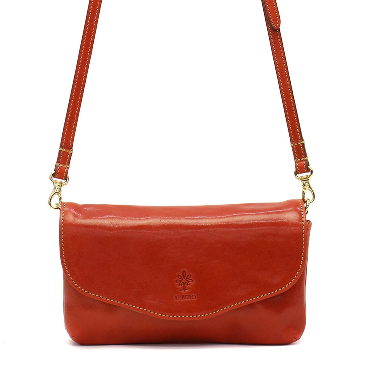 アルベロ お財布ショルダー ALBERO お財布ポシェット 本革 PIERROT ピエロ 斜めがけ 小さめ ミニショルダーレディース 日本製 3915